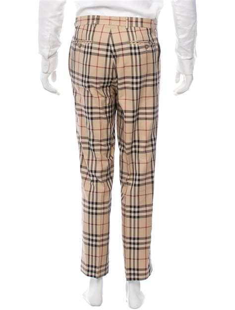 burberry trousers mens|burberry nova check trousers men's.